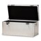 Baxton Studio Serge Silver Metal Storage Trunk 160-10246 - alternate 7